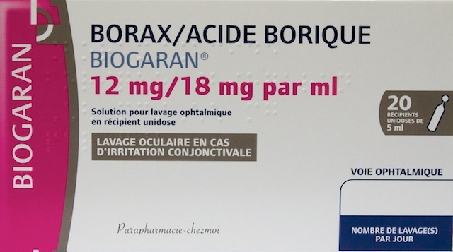 Borax Acide Borique Lavage Oculaire Parapharmacie Chez Moi