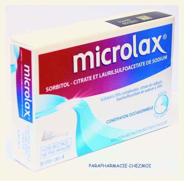 MICROLAX Bébé solution rectale 4 unidoses Johnson & Johnson