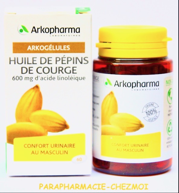 Arkogélules huile pépins de courge bio confort urinaire 180 capsules