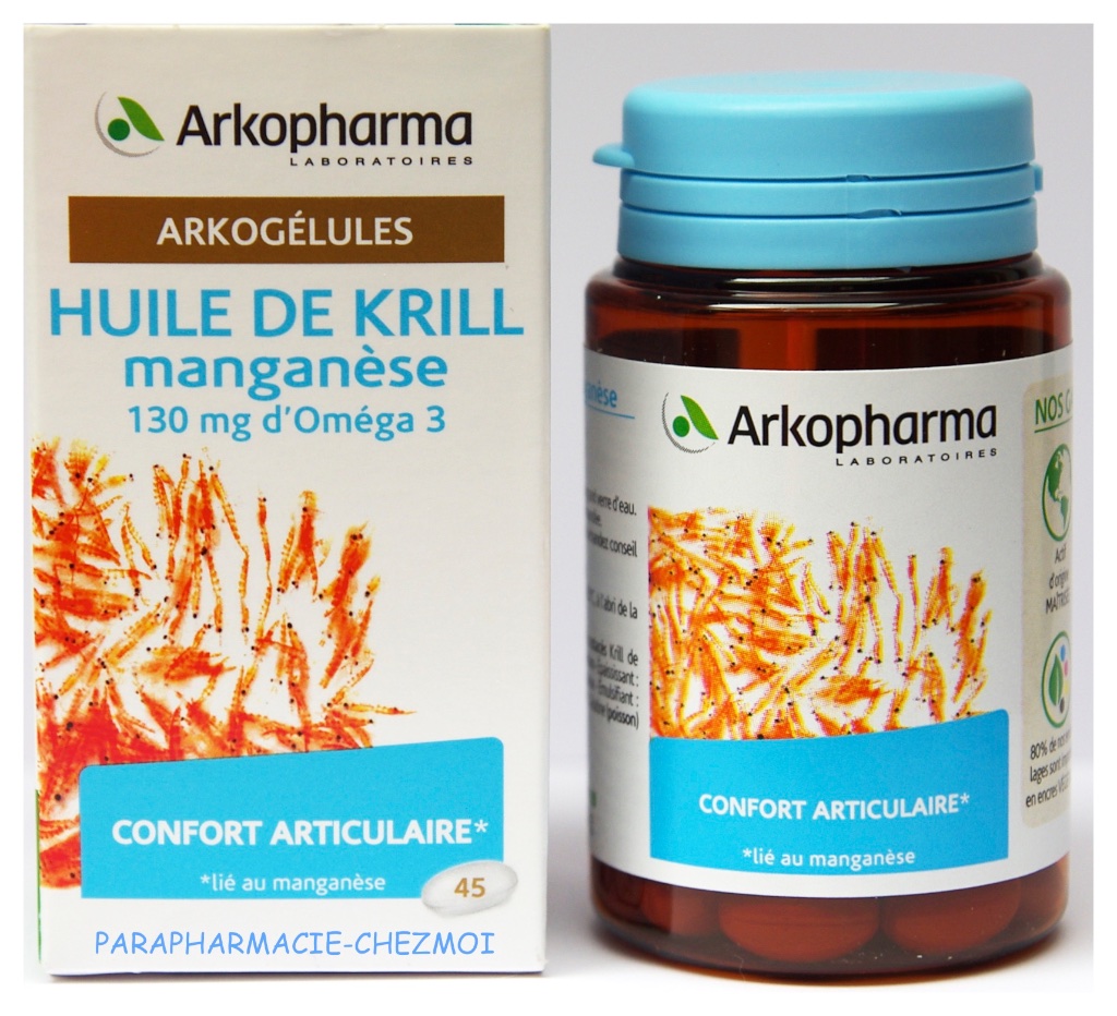 ARKOGELULES HUILE DE KRILL MANGANÈSE - Parapharmacie Chez moi