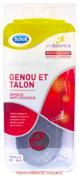 scholl semelle genou et talon