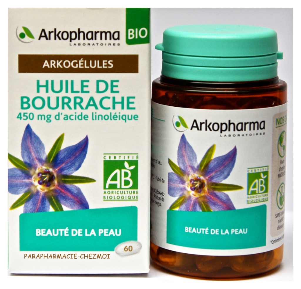 ARKOGELULES HUILE DE BOURRACHE BIO - Parapharmacie Chez moi