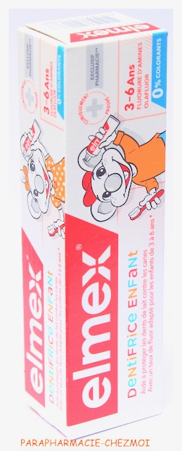 Elmex dentifrice enfant dent de lait, de la première dent à 6 ans