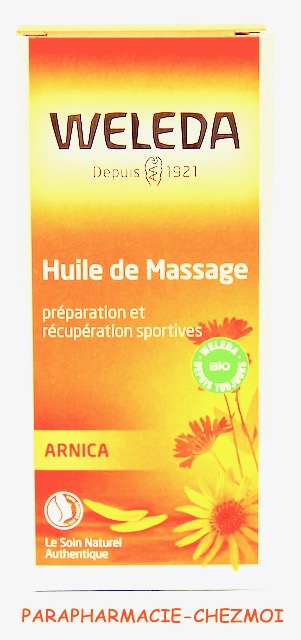 OFFRE PROMOTIONNELLE WELEDA HUILE DE MASSAGE A L'ARNICA + GEL DOUCHE SPORT  - Parapharmacie Chez moi