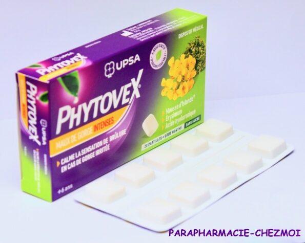 Pharmaservices - Phytovex maux de gorge intenses sous forme de