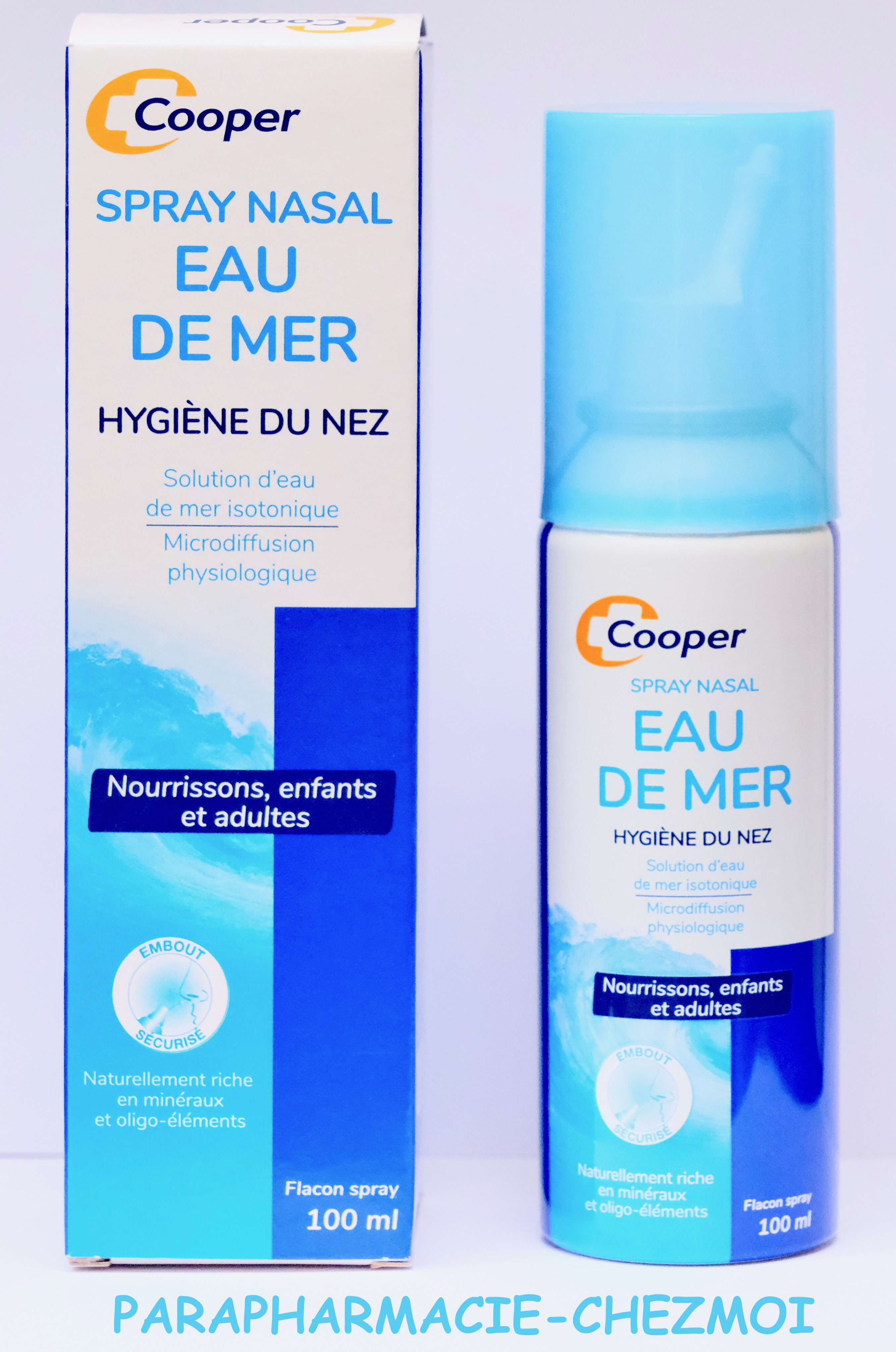 Spray nasal Cooper à base d'eau de mer